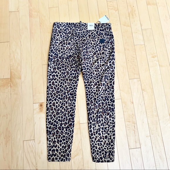 Zara Super Skinny Animal Print Jeans - Picture 3 of 7